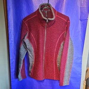 Kuhl Women's Fuchsia and Gray Teddy Jacket